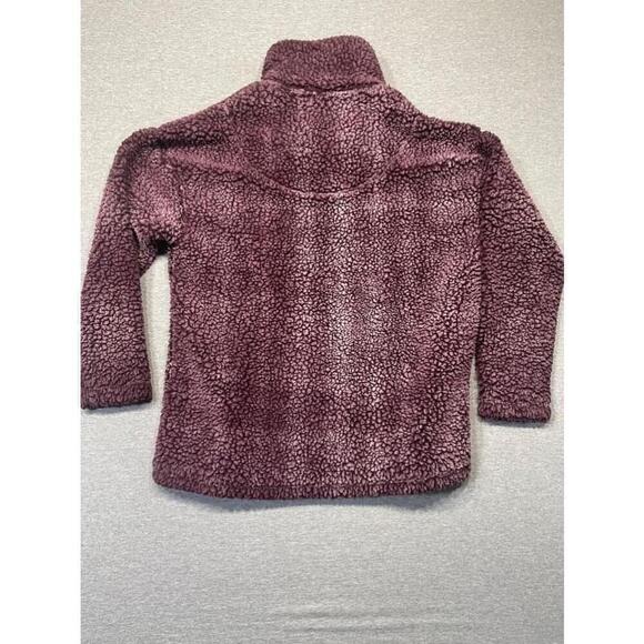 Women's Peach Love Purple Sherpa Pullover Size S - Picture 3 of 3